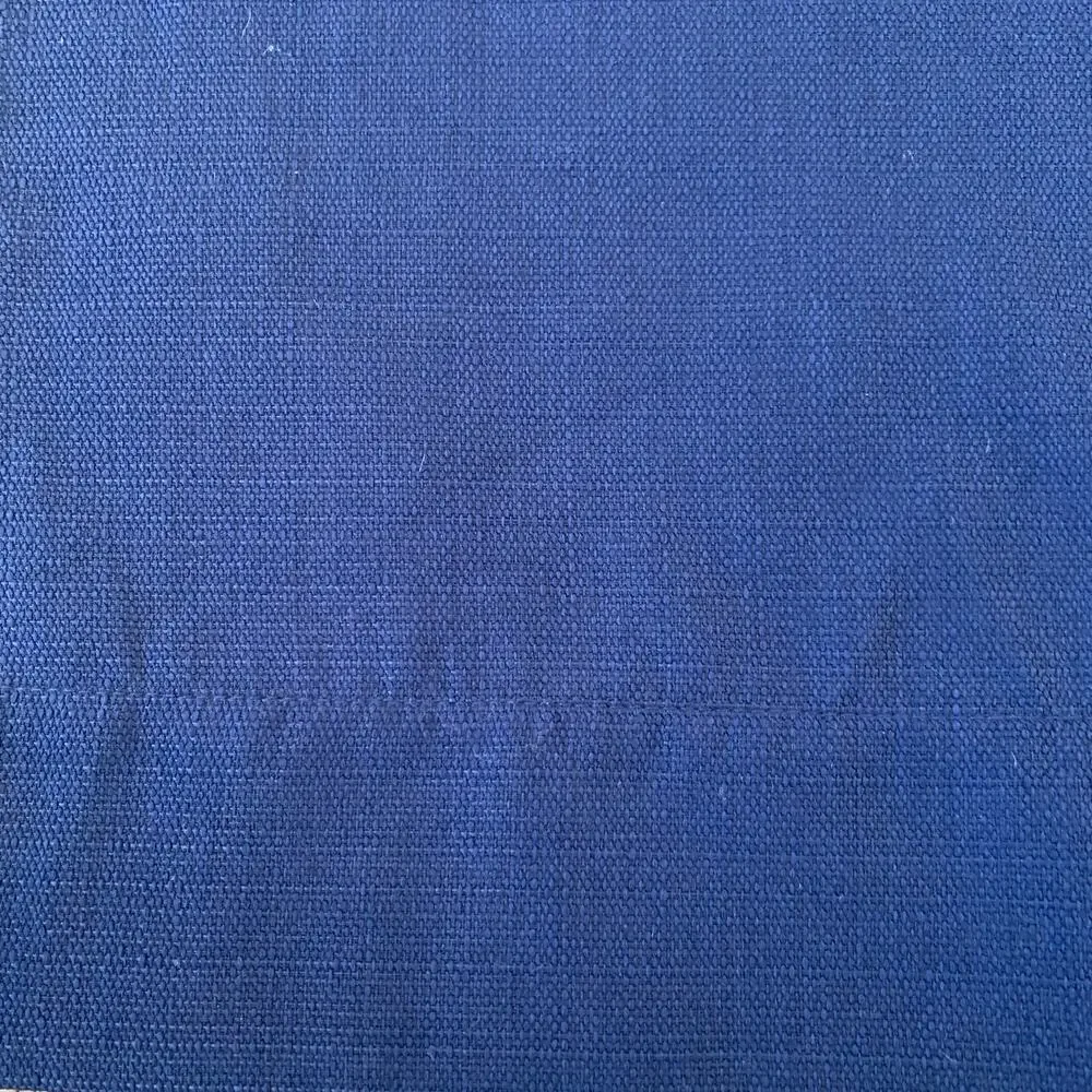 Dark Blue Linen Look Curtain Panel 40